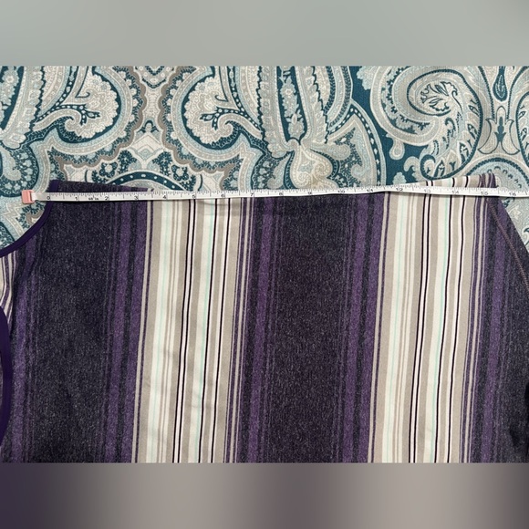 Lululemon Refresh Racer Tank Osaka Stripe Heathered Black Grape / Going Grape 8 - Picture 12 of 12